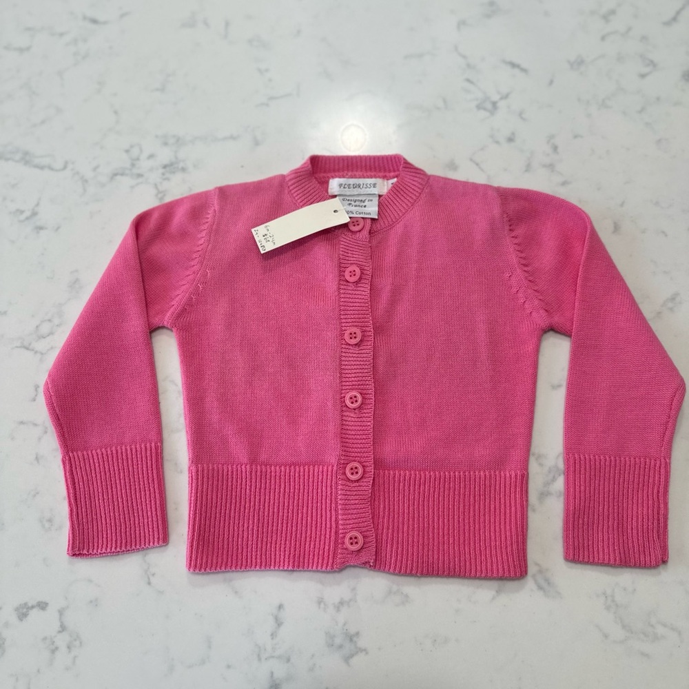French designer brand ~Fleurisse 💓 Precious little cardigan💓 6m